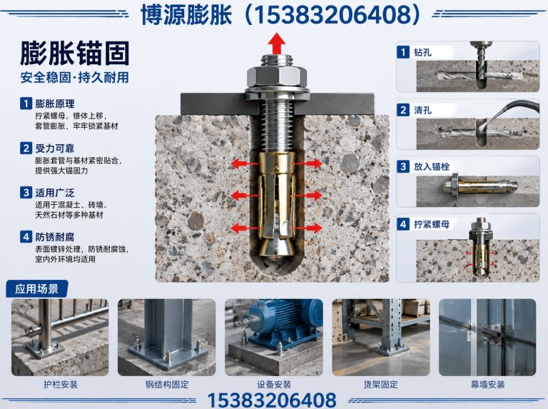 广平县不锈钢膨胀螺栓展示图